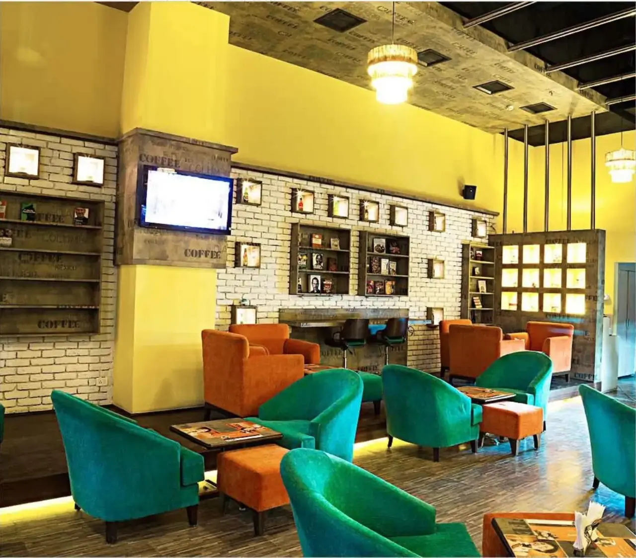 Cocoa House, Cafe, Lounge & Bar - Interiors, Gurugram