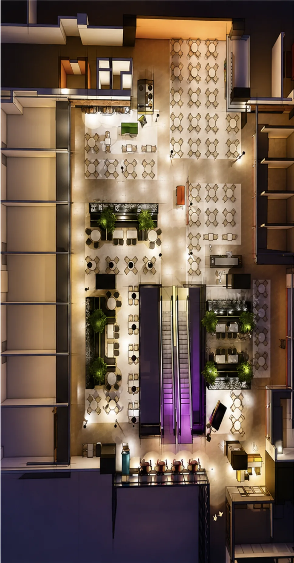 Gulshan One 29, Atrium & Food Court - Interiors, Noida